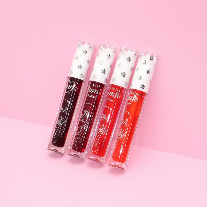 Anime Shoujo Lip Stain, Lip and Cheek ink Long-lasting, Lightweight strawberry scented lip tint