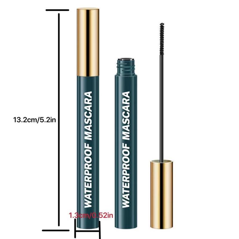 5D Waterproof Mascara with Brush, Long Lasting Quick Drying Eyelash Extensions Volume Building Mascara, Professional Eye Enhancement Makeup Products For Women