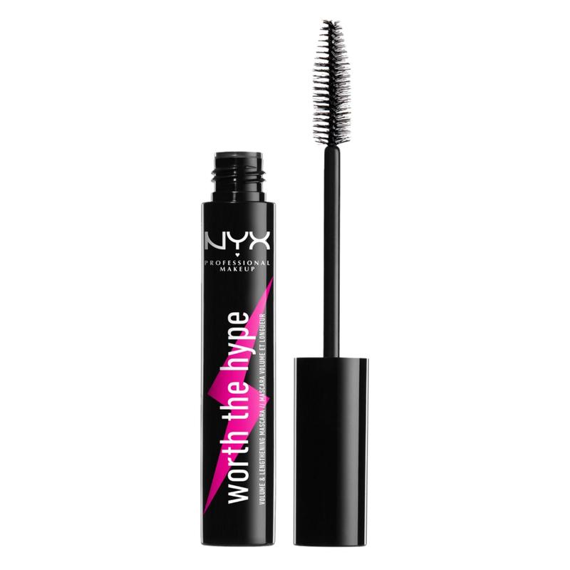 Worth The Hype Volumizing and Lengthening Mascara, Black, NYX Professional Makeup