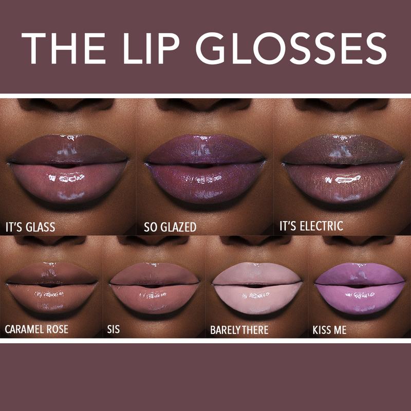 Juvia's Place Lip Reflect Glass Gloss - Clear, Plump, Long Lasting, Non-Sticky, Luscious, High Shine, Glides on Richly, Glossy and Smooth