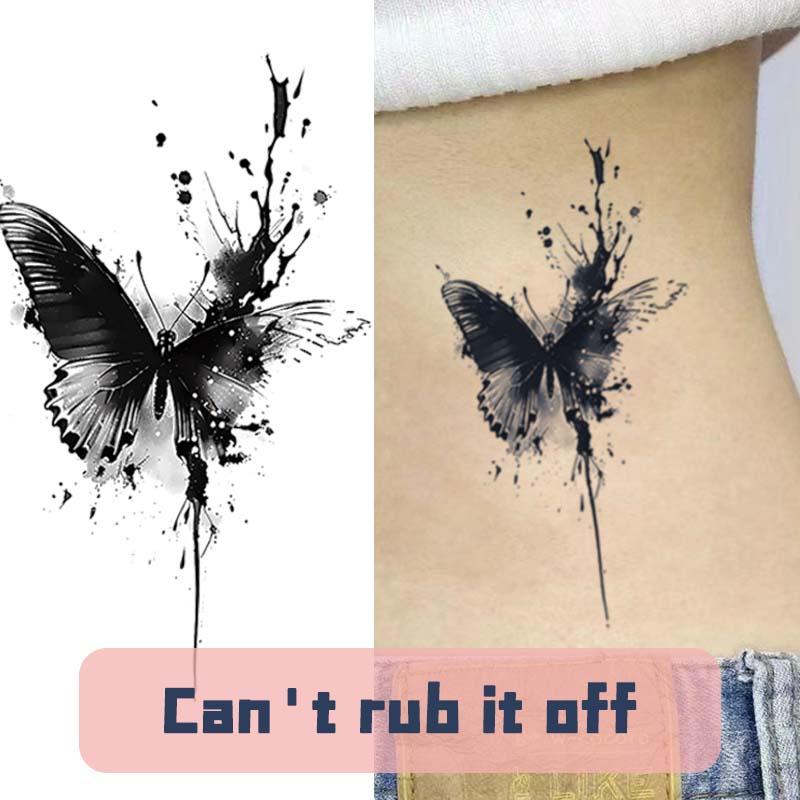 Butterfly Pattern Temporary Tattoo Sticker, 6 Counts set Realistic Fake Tattoo Sticker, Body Art Sticker for Women & Girls