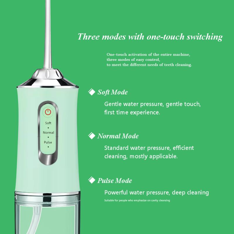 ETHME Time-Limited Christmas Gift Portable Burst Pink Water Flossers for Teeth Rechargeable Powerful Oral Irrigators Rinse Cordless Tooth Cleaning