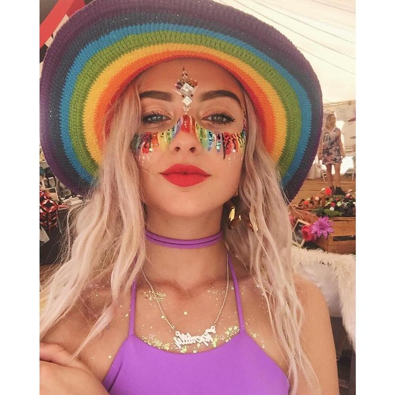 6 Sets Women Mermaid Face Gems Glitter,Rhinestone Rave Festival Face Jewels,Crystals Face Stickers, Eyes Face Body Temporary Tattoos