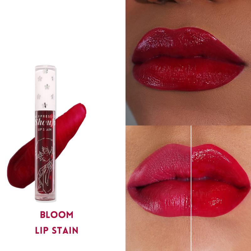 Anime Shoujo Lip Stain, Lip and Cheek ink Long-lasting, Lightweight strawberry scented lip tint