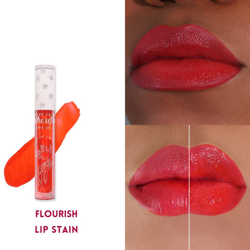 Anime Shoujo Lip Stain, Lip and Cheek ink Long-lasting, Lightweight strawberry scented lip tint