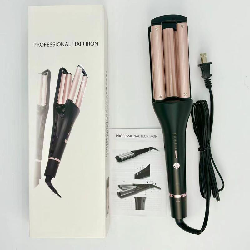 Adjustable Temperature Curling Iron, 1 Box 4 Gear Temperature Egg Roll Waver, Professional Hair Styling Tool for Home & Salon Use