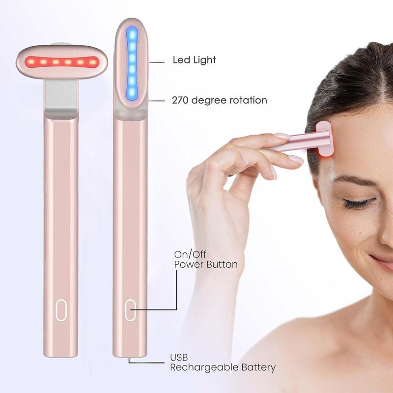 Rechargeable Eye Massager Wand, 1 Count Portable Electric Eye Massager for Firming & Lifting, Professional Eye Beauty Instrument for Women & Men