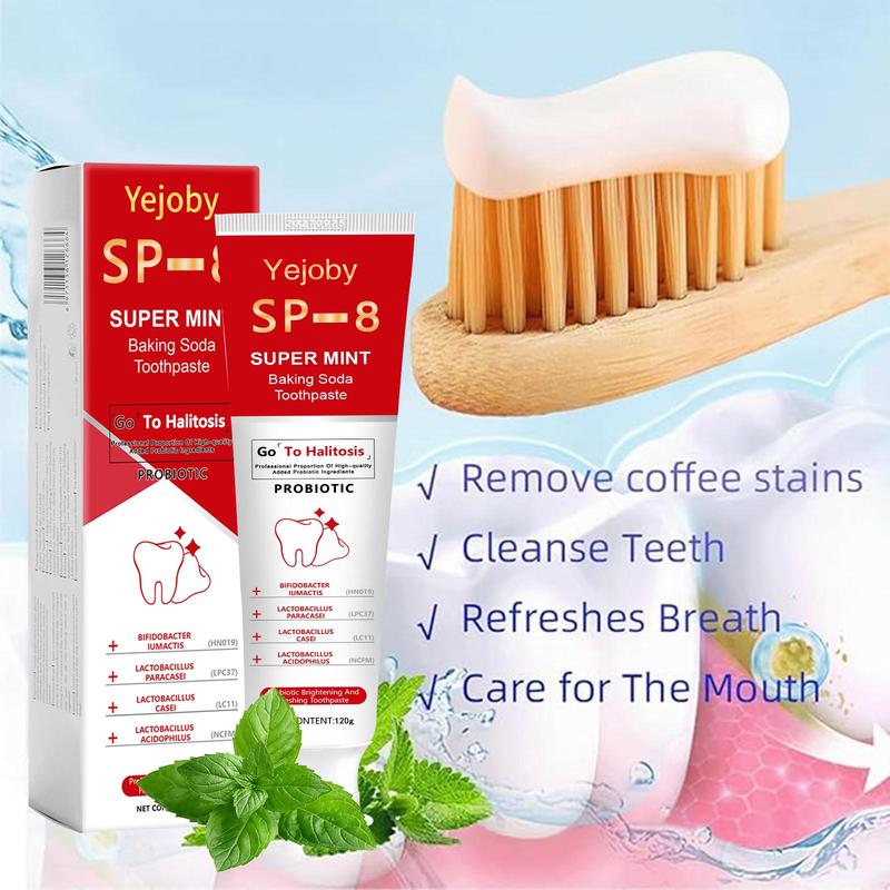 [Upgraded Version] SP-8 Probiotic Whitening Toothpaste, Free of Fluoride, Hydroxyapatite, Anti plaque, Oral Health Management Teeth Whitening Solution Effect is better than SP-6 and SP-7,SP-8 SP-6 SP-4 sp-8 sp-6 sp-4 sp8 sp6 sp4 SP-10