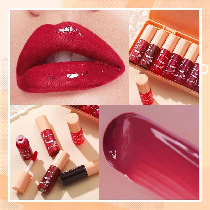 Mirror Liquid Lip Stain, 10pcs set Moisturizing Glossy Lip Glaze Stick, Lip Gloss, Easy Coloring Lip Stick, Plumping Lip Oil for Girls & Women, Makeup Products