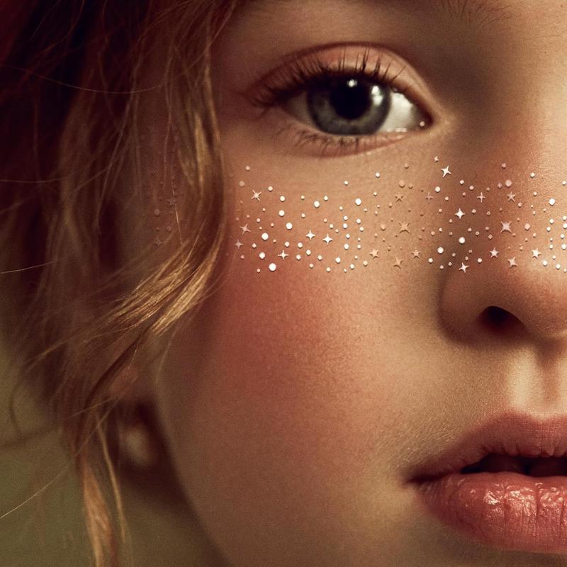 Glitter Freckle Tattoo Sticker, 6 Counts set Waterproof Long Lasting Freckle Tattoo Sticker for Christmas Gift, Makeup Accessories for Women & Girls