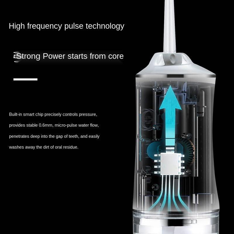 Portable Water Flosser, 3 Modes, 4 Jet Tips, USB Rechargeable, Ideal for Teeth & Gum Care Oral