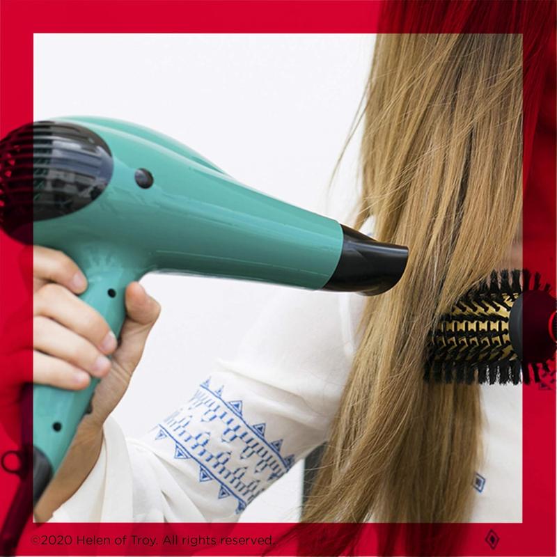 Volume Enhancing Hair Dryer with Diffuser | Volume Curls & Body Styling | 1875W Hair Dryer with Ionic Technology for Salon-like Looks and Less Frizz (Green)