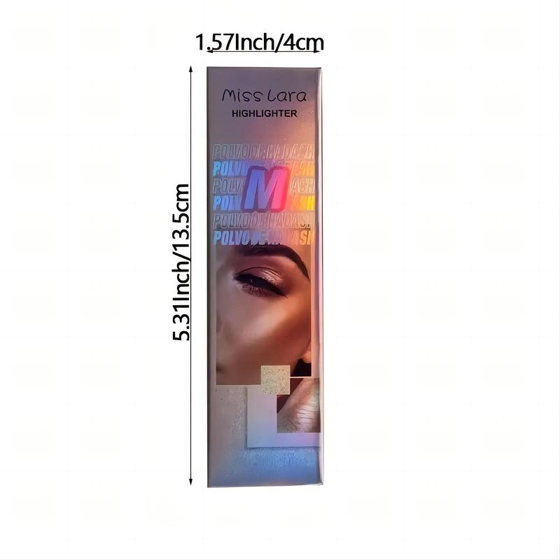 Long Lasting Highlighter Powder, 1 2 Counts Natural Shimmering Highlighter Powder, Facial Makeup Product for Women & Girls