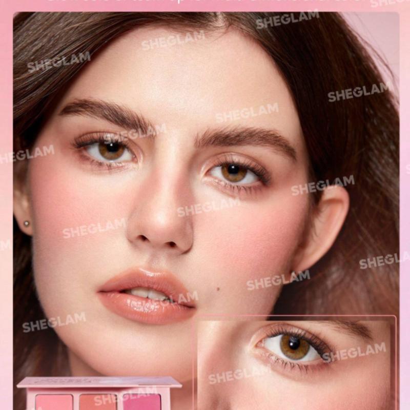 SHEGLAM Sweet Cheeks Blush Trio-Sunset Cruise 3-Color Powder Blush Palette