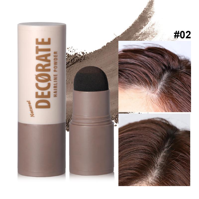 Beard  Hair  Eyebrow Powder Waterproof Hairline Powder Easy To Carry, Natural Black And Brown Eyebrow Contour Stick For Root Edge Shadow Filling dose of colors multi-use shimmer stick icy