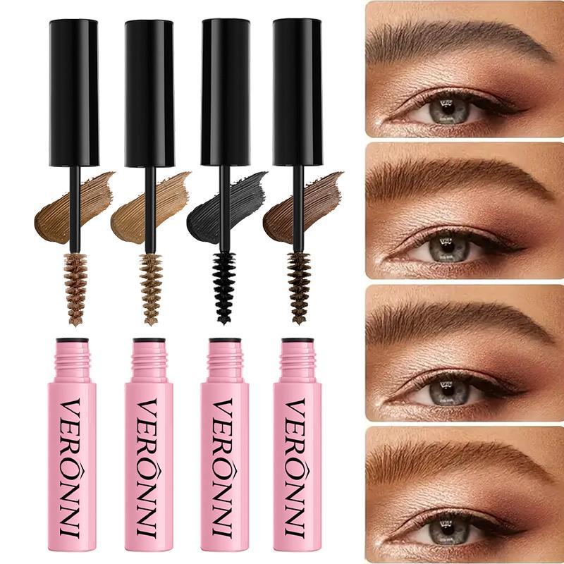 Long-lasting Tinted Brow Mascara, 4 Counts set Waterproof Eyebrow Tinting Paste, Eyebrow Makeup Products for Women & Girls