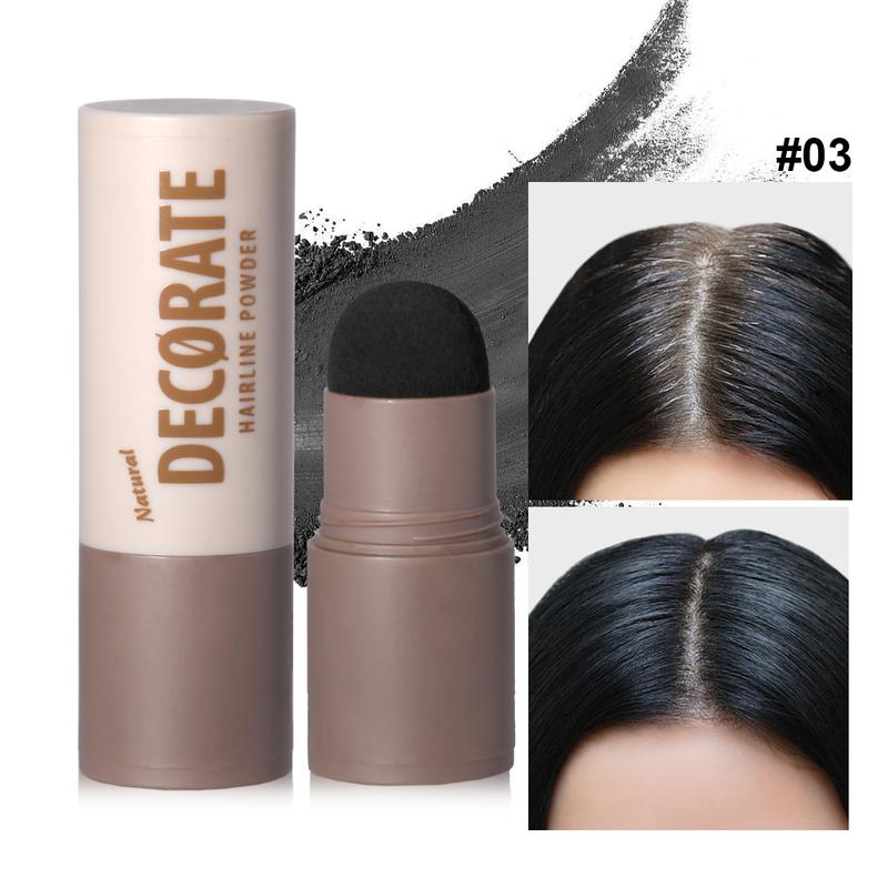 Beard  Hair  Eyebrow Powder Waterproof Hairline Powder Easy To Carry, Natural Black And Brown Eyebrow Contour Stick For Root Edge Shadow Filling dose of colors multi-use shimmer stick icy