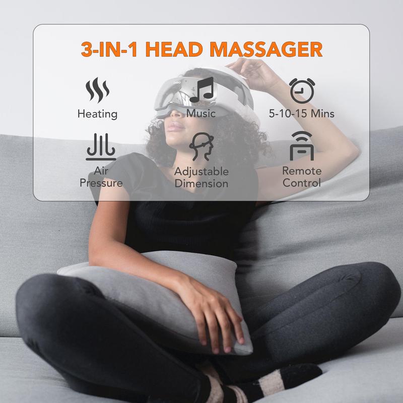 [BLACK FRIDAY] Breo iDream3 Rechargeable Head Massager with Scalp Massage & Remote Control for Relax