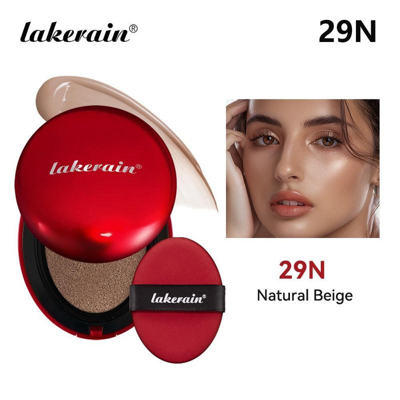 Long Lasting Air Cushion Foundation, Lightweight Waterproof Concealer, Moisturizing Full Coverage Flawless Makeup Cream