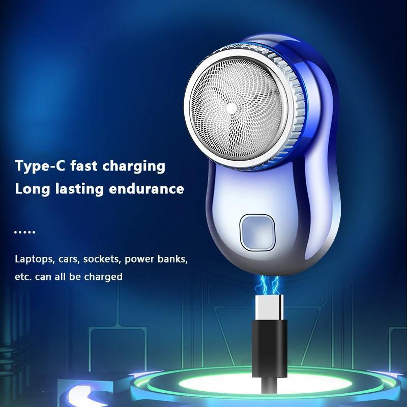 USB Rechargeable Electric Shaver for Men, Portable Mini Razor, Easy To Use Shaver for Travel and Family, Suitable for All Skin Types