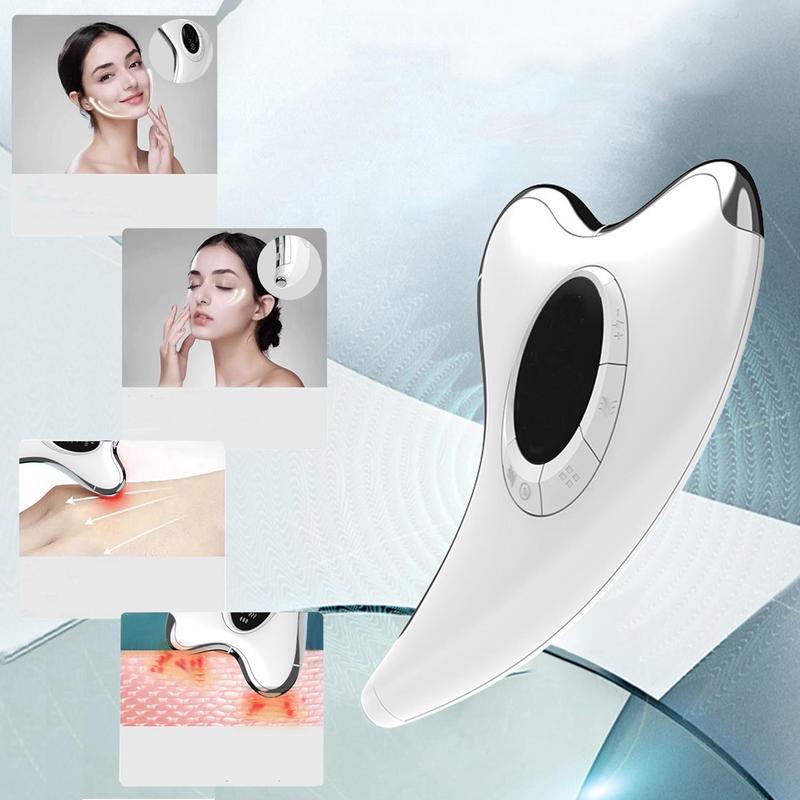 Upgraded Electric Massage Tool for Facial, Neck, Facial Carving Tool with 4 Modes To Choose From, USB Rechargeable, Vibration and Heating Massager, Halloween & Christmas Gift, Stocking Fillers