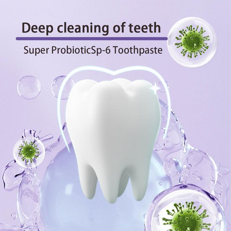 SP-6 Toothpaste Remove smoke stains, Oral Health Management,Fresh Breath,Probiotic Toothpaste for Oral Health Management, with Sodium Saccharin and Lactobacillus,Hydroxyapatite, Whitening Toothpaste Fresh Breath whitening  toothpaste