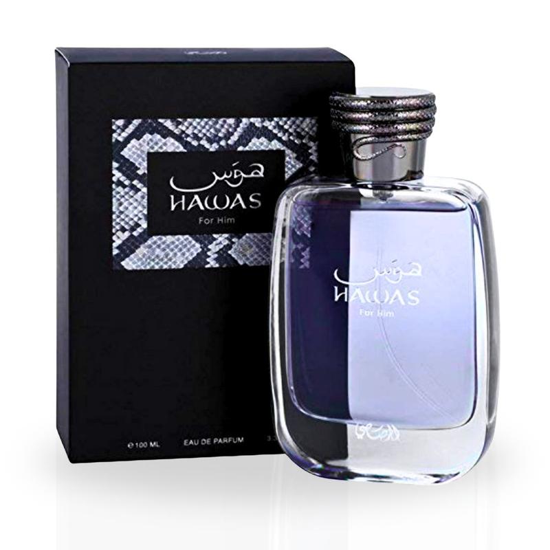 Hawas for Men Eau De Parfum Spray - 100ML (3.4 oz) by Rasasi | Long Lasting, perfume for men.