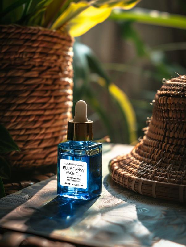 BLUE TANSY OIL - 100% Pure Blue Tansy Oil for Sensitive and Acne Prone Skin