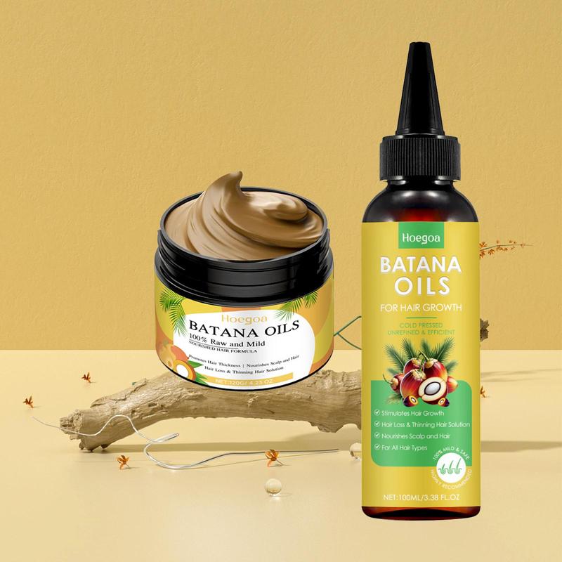 Batana Oil Hair Mask & Hair Oil, Gentle Nourishing & Moisturizing Hair Mask & Hair Oil, Hair Care Product for Women & Men