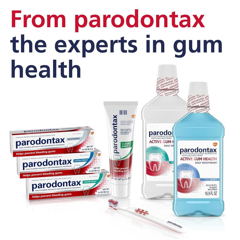 Parodontax Complete Protection Toothpaste for Bleeding Gums, Gingivitis Treatment and Cavity Prevention, Pure Fresh Mint - 3.4 Ounces whitens teeth