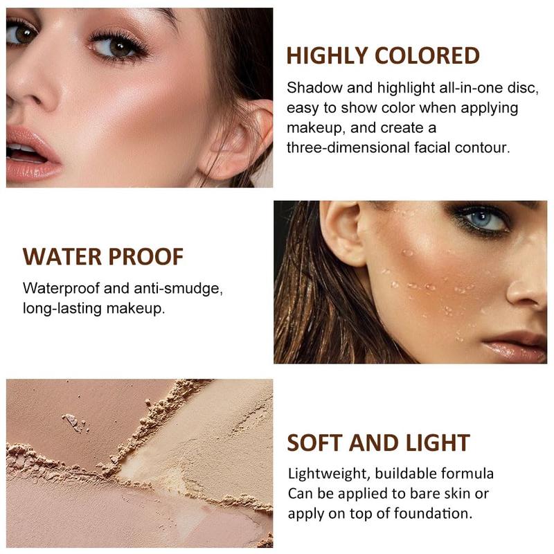 6 Colors Face Contour and Highlight Palette Face Contouring Makeup Kit for Beginners Cream Contour Palette for Mature Skin Cream Foundation Concealer Bronzer Powder Highlighter Makeup Palette