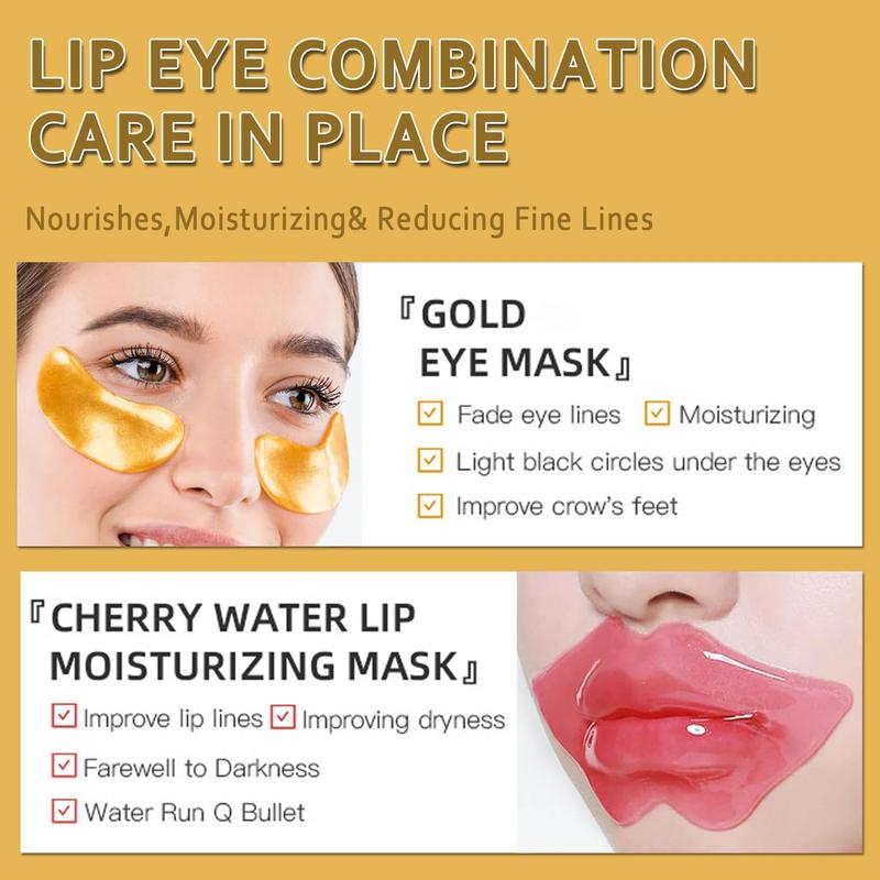 30 Pairs Lip & Under Eye Masks - Crystal Collagen Patches for Puffy Eyes, Reduces Fine Lines & Dark Circles, Nourishes Skin Comfort Skin Care