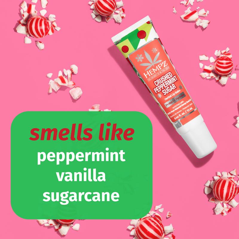 Crushed Peppermint Sugar Herbal Lip Balm