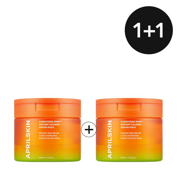 [APRILSKIN Official Shop] Carrotene IPMP Instant Calming Serum Pads (80pads) | BTS(Behind the Stage) Glow Pads: The K-Beauty Secret for Instant Calming & Makeup Prep |  220ml 7.43 fl. oz.