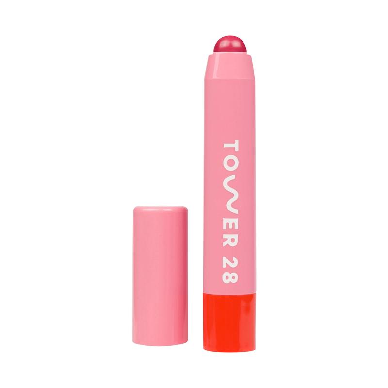 Tower 28 JuiceBalm Tinted Lip Balm - Hydrating Lip Butter with Shea Butter and Marula Oil - Clean, Cruelty Free Vegan Skincare Dewy