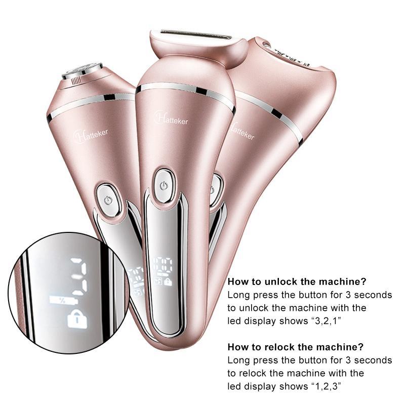 3 in 1 Electric Hair Removal Instrument, 2 3 in 1 Counts Rechargeable Hair Removal Machine, Personal Care Appliances for Women