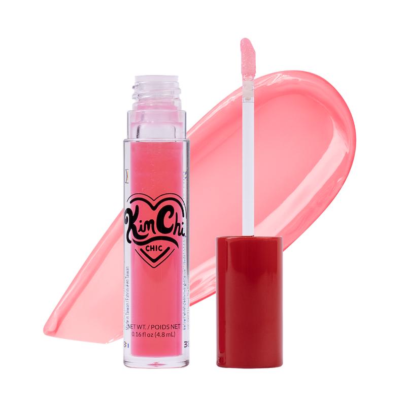 KimChi Chic Cherry Chic Lip Gloss with Jojoba for Nourishing & Glossy Lips, Cosmetic Lipstick & Lip Care