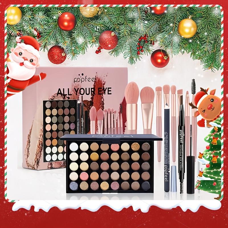 40-color eye shadow palette makeup set tools mascara eye shadow brush eyeliner eyebrow pencil combination set beginner makeup tools Valentine's Day Christmas gift for Halloween Christmas gifts Happy Holidays