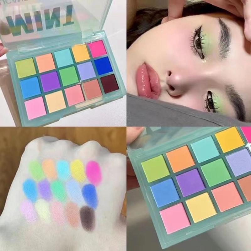 Colorful Matte Eyeshadow Palette, Blendable Eye Shadow Palette for Women, Smooth and Fine Powder Makeup Palette Great for Dresser and Beginner, Cosmetic Gift