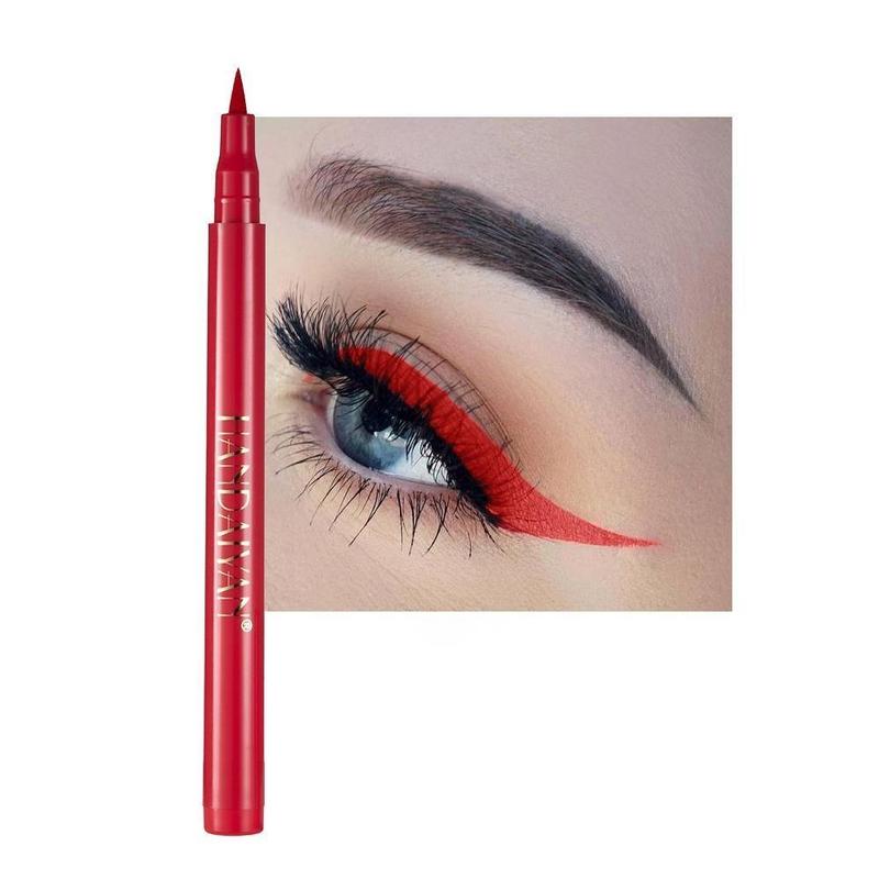 Easy Coloring Long Lasting Liquid Eyeliner, 1 Count Quick Drying Eyeliner Liquid Liner Pen for Women & Girls, Music Festival Makeup Supplies, Christmas Gift