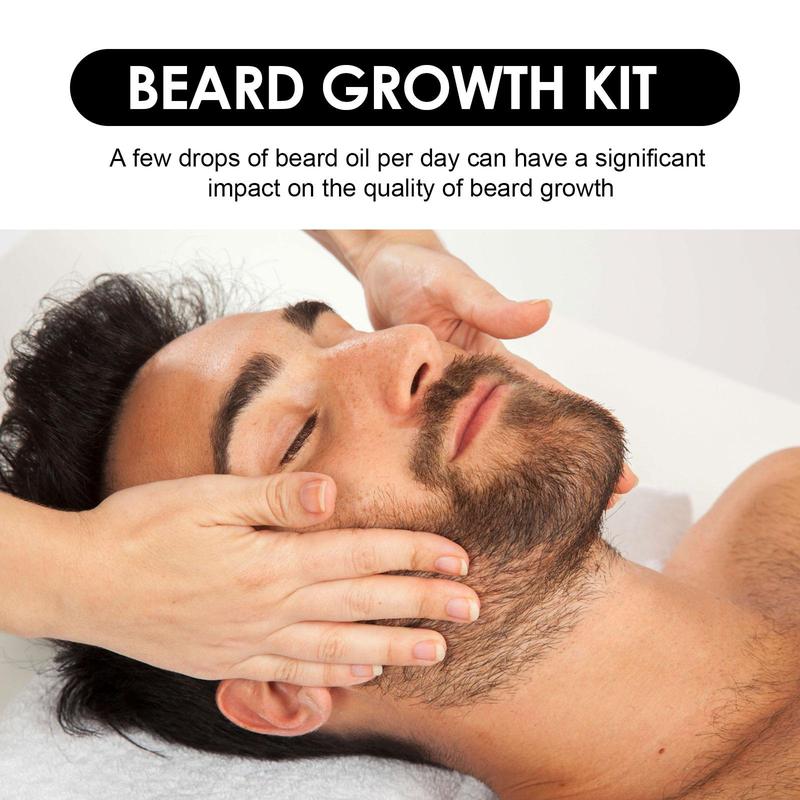 Beard Care Kit, 1 2 Sets Beard Hair Care Product, Beard Care Oil, Nourishes and Strengthens Beard, Beard Care Product for Men