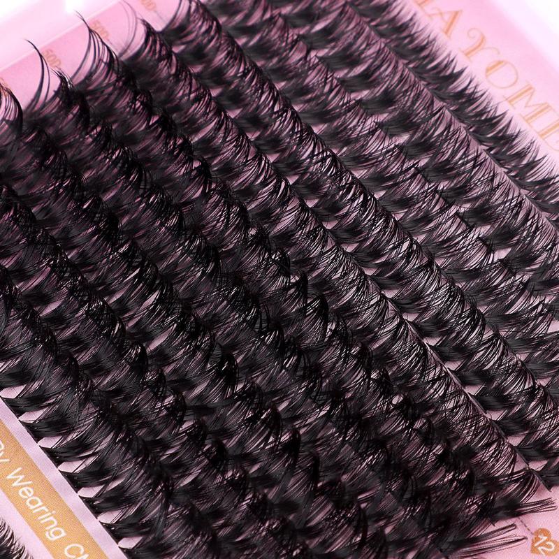 Mixed Length Individual False Eyelashes Kit, 1 Box Natural Look Eyelash Extensions, Self Grafting Curl Eyelashes, Eye Makeup Enhancement False Eyelashes