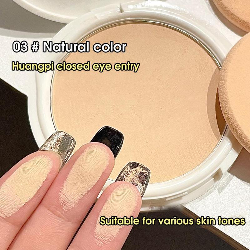 Long-wearing Pressed Powder, 1 Count Oil Control Matte Powder, Smooths Skin & Completes Makeup Powder, Face Makeup Accessories, Cosmetics, Smooths Skin & Completes Makeup Powder