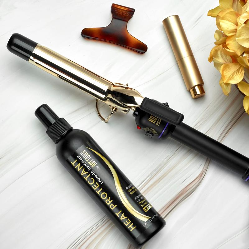 HOT TOOLS (2018 MODEL) Pro Artist 24K Gold Curling Iron | Long Lasting, Defined Curls (1 in)