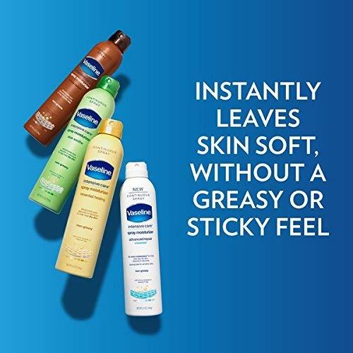 Vaseline Intensive Care Spray Moisturizer, Aloe Soothe Spray Lotion Moisturizer for Dry Skin with Micro-6.5 Oz Body Care Comfort