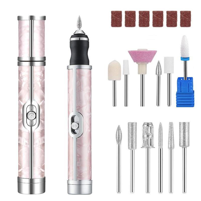 Rechargeable Nail Polishing Machine, 1 Set Portable Nail Art Nail Drill Tool for Home Salon Use, Professional Manicure Tool for Women & Girls