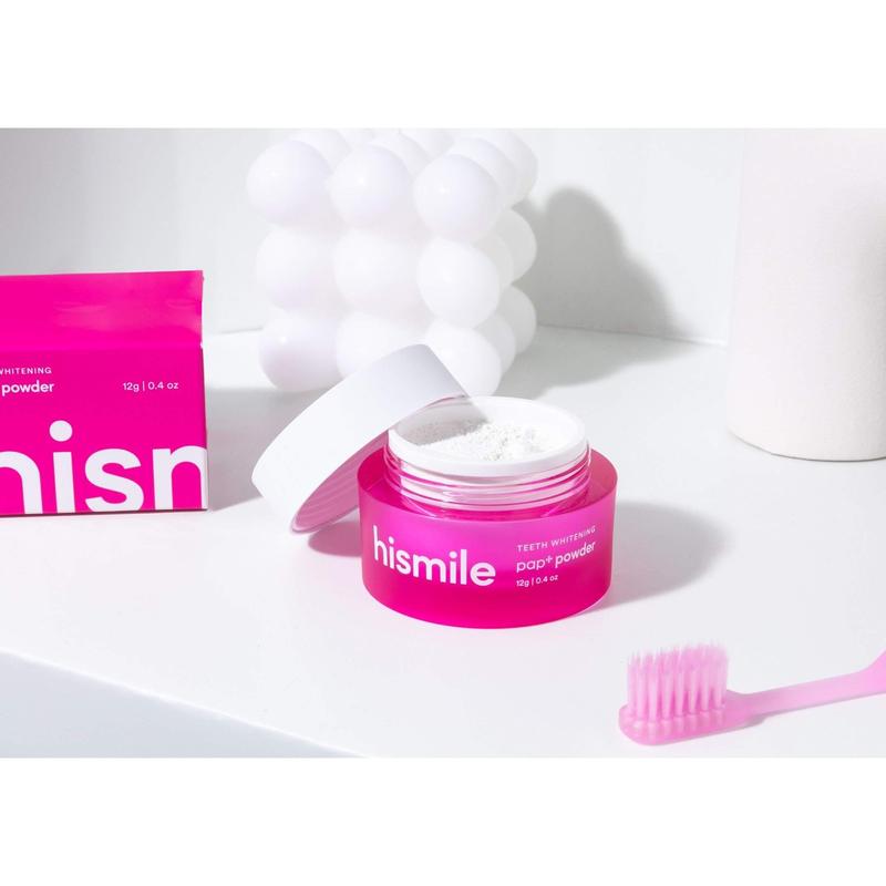 Hismile PAP+ Whitening Powder | Peroxide Free Whitening Powder | Non-Abrasive | Add to Hismile Toothpaste to add Whitening Effect