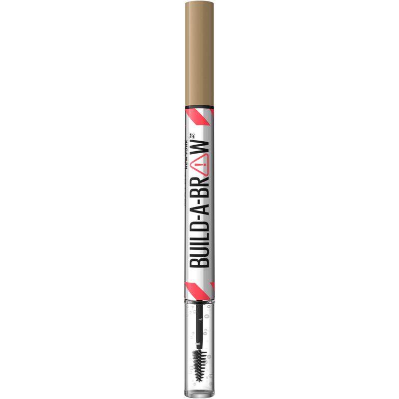 Maybelline Build-A-Brow 2-in-1 Brow Pen and Sealing Gel, Eyebrow Makeup for Real-Looking, Fuller Eyebrows