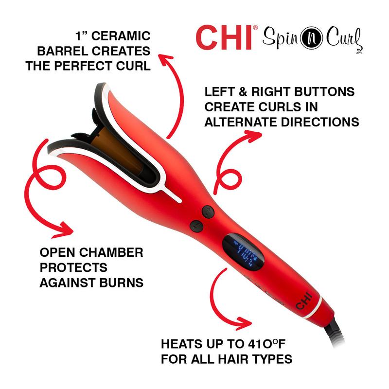 CHI Spin N Curl - Red