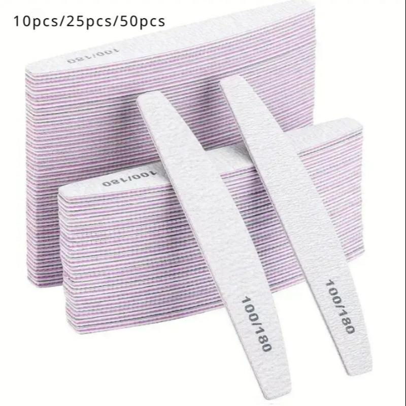 Double Sided Nail File Buffing Pad, 10 25 50pcs Nail File Buffer Pad, Professional Nail Art Tool for Home & Beauty Salon Use, Christmas Gift